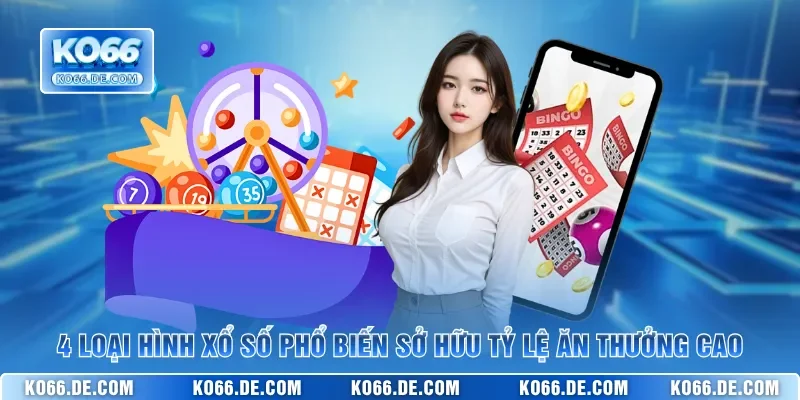 4 loại hình xổ số phổ biến sở hữu tỷ lệ ăn thưởng cao