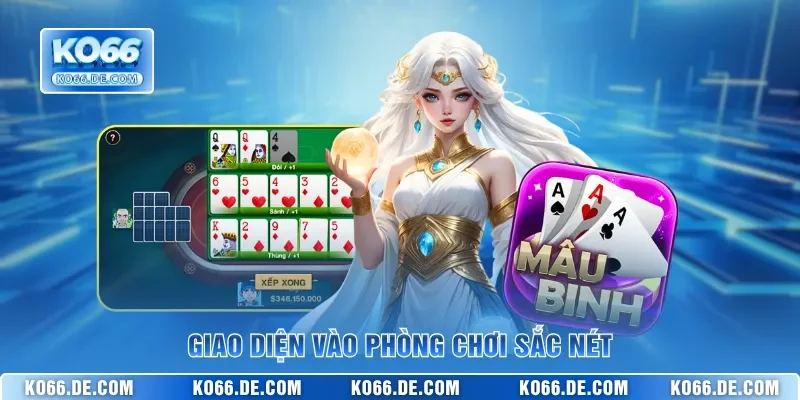 Mậu Binh KO66 – Game Bài Xập Xám Kịch Tính Tại Nhà Cái 3 Giao diện vào phòng chơi sắc nét